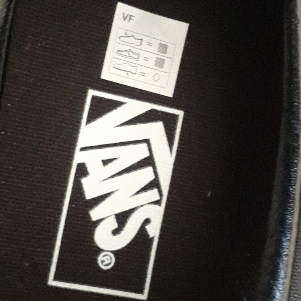 VANS CHECKERBOARD SLIP-ON BLACK & BLACK SHOES - Picture 10 of 10